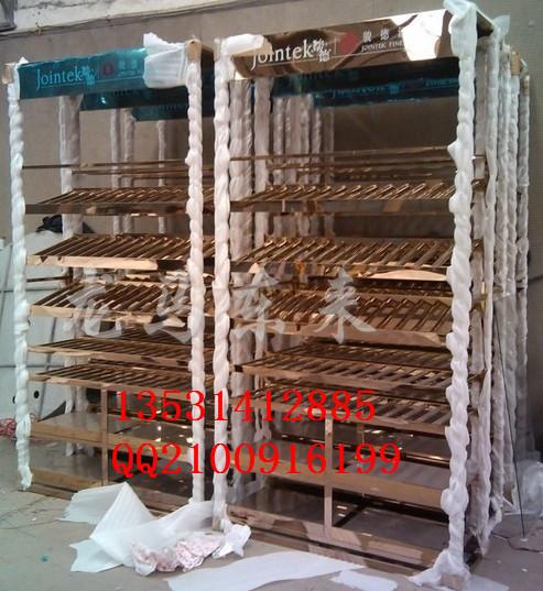 佛山厂家定做不锈钢玫瑰金酒架红酒不锈钢酒架